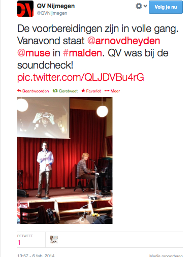 De Tweet van QV Nijmegen.